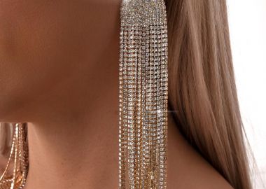 ΧΡΥΣΑ ΣΚΟΥΛΑΡΙΚΙΑ ΜΕ ΣΤΡΑΣ - COOPER - sense-shop - 