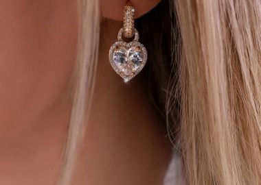 ΧΡΥΣΑ STRASS ΣΚΟΥΛΑΡΙΚΙΑ ΚΑΡΔΙΑ - ENIA - sense-shop - 