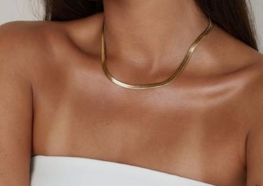 ΧΡΥΣΗ ΑΛΥΣΙΔΑ ΛΑΙΜΟΥ- SNAKE CHAIN - sense-shop - 