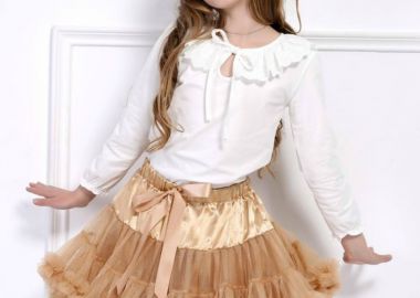 ΧΡΥΣΗ ΤΟΥΛΙΝΗ ΦΟΥΣΤΑ - TUTU SKIRT -  - 