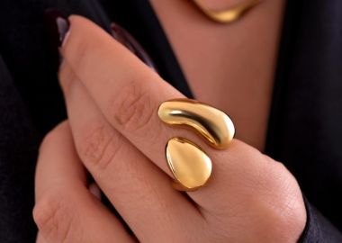 ΧΡΥΣΟ ΔΑΧΤΥΛΙΔΙ - BARBARA - sense-shop - 