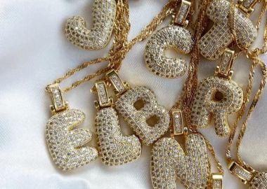 ΧΡΥΣΟ ΜΟΝΟΓΡΑΜΜΑ - STRASS - sense-shop - 