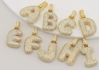 ΧΡΥΣΟ ΜΟΝΟΓΡΑΜΜΑ - STRASS - fashionroom - 