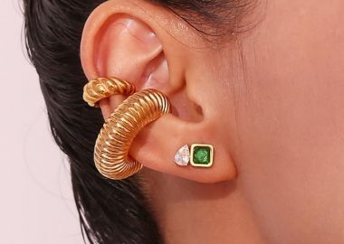 ΧΡΥΣΟ ΣΠΙΡΑΛ EARCUFF - BETHSAB - fashionroom - 