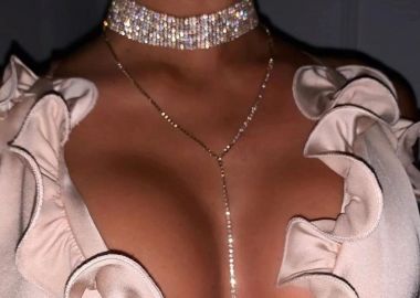 ΧΡΥΣΟ ΣΤΡΑΣ ΤΣΟΚΕΡ - CHUNKY GOLD - sense-shop - 