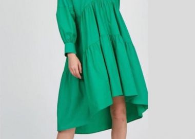 Χυτό ασύμμετρο γυναικείο φόρεμα - SOU - 