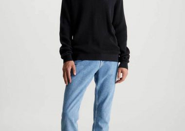 CK Jeans ανδρικό τζην παντελόνι πεντάτσεπο Straight Fit - J30J324568 Denim Blue Ανοιχτό - CALVIN KLEIN JEANS - 