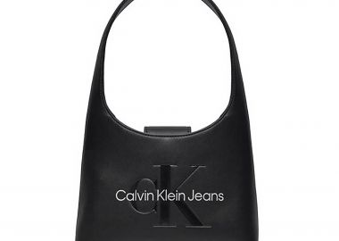 CK Jeans γυναικεία τσάντα ώμου με λογότυπο - K60K611548 Μαύρο - CALVIN KLEIN JEANS - 