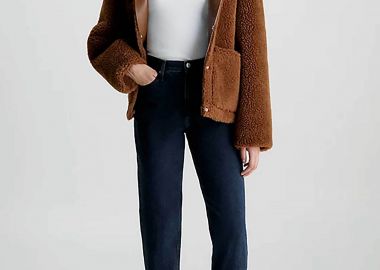 CK Jeans γυναικείο ψηλόμεσο τζιν παντελόνι πεντάτσεπο Mom Fit - J20J221786 Denim Blue Σκούρο - CALVIN KLEIN JEANS - 