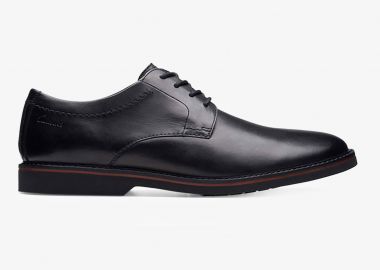 Clarks ανδρικά δερμάτινα oxford ''Atticus Lt Lace'' - 26173608 Μαύρο - CLARKS - 