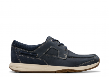 CLARKS ΑΝΔΡΙΚΟ CASUAL Sailview Lace 26176972 Navy Nubuck - CLARKS - 