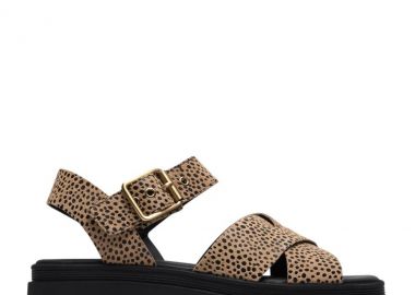 CLARKS Orinoco3 Cross Πέδιλο 36-42 - ΜΠΕΖ ANIMAL PRINT - Clarks - 