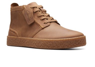 CLARKS STREETHILL MID DARK TAN 26174536 - Clarks - 