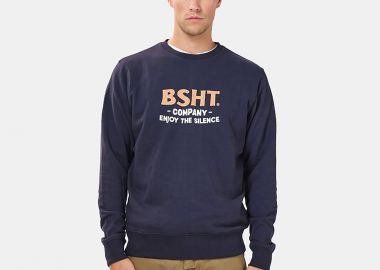 CLASSIC BASEHIT CREWNECK SWEATSHIRT ΜΠΛΕ - BASEHIT - 