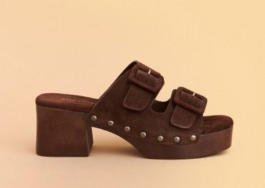 Clog πέδιλο με ξύλινη σόλα - 5206179110907 -  - 