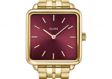 CLUSE La Tetragone - CW10312, Gold case with Stainless Steel Bracelet - Cluse - 