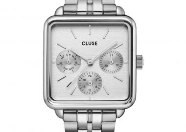 CLUSE La Tetragone - CW13802, Silver case with Stainless Steel Bracelet - Cluse - 