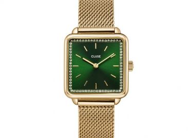 CLUSE La Tιtragone Mesh Stones Green Gold Colour CW10309 - CLUSE - 