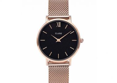 CLUSE Minuit Mesh Rose Gold Stainless Steel Strap CW0101203003 - CLUSE - 