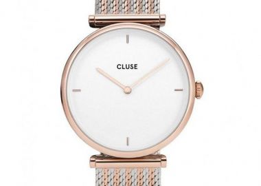 CLUSE Triomphe Rose Gold Bicolour Mesh CW0101208001 - CLUSE - 