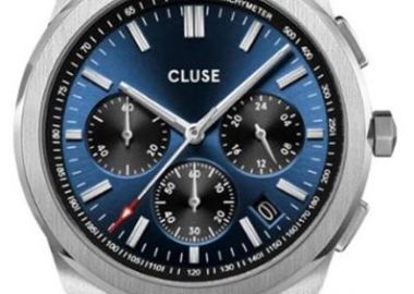 CLUSE Vigoureux Chronograph - CW20805, Silver case with Stainless Steel Bracelet - Cluse - 