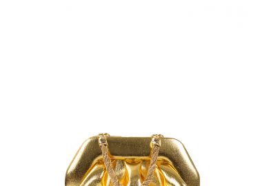 Clutch γυναικεία THEMOIRe Χρυσό TMFW24TPA19 Gold Tia Palma 261 - THEMOIRe - 