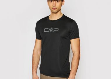 CMP MAN LOGO OUTDOOR T-SHIRT ΜΑΥΡΟ - CMP - 