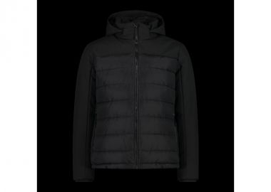 CMP men's winter jacket with hood sports insulated black 34K0147E910 - CMP - 