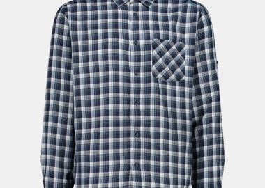CMP OUTDOOR LONG-SLEEVE CHECKED SHIRT ΓΚΡΙ - CMP - 