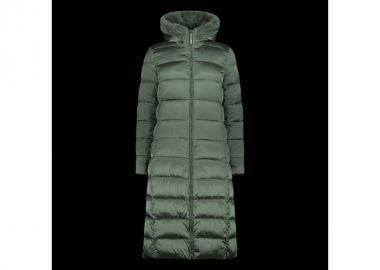 CMP women's winter jacket with hood insulated coat long green 34K0046FE621 - CMP - 
