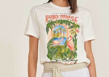 Colcci γυναικείο T-shirt με print - 034.01.06845 Λευκό - COLCCI - 