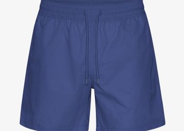 Colorful Standard ανδρικό μαγιό σορτς μονόχρωμο με ελαστική μέση Relaxed Fit - CS3010 Μπλε Marine - COLORFUL STANDARD - 