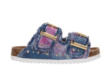 COLORS OF CALIFORNIA Σανδάλια - Πέδιλα DENIM SANDAL WITH STUDS - -HC.2409N - COLORS OF CALIFORNIA - 