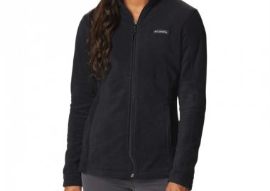 Columbia Basin Trail III Κοντή Fleece Γυναικεία Ζακέτα με Φερμουάρ σε Μαύρο Χρώμα 1938041-010 - Columbia - 