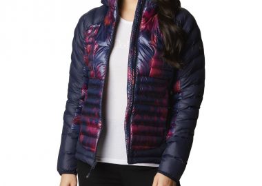 Columbia Κοντό Γυναικείο Puffer Μπουφάν για Χειμώνα Navy Μπλε 1955323-473 - Columbia - 