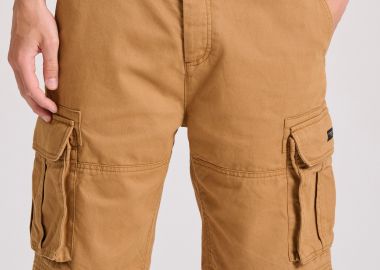 Comfort fit ανδρική cargo βερμούδα - FUNKY BUDDHA - 