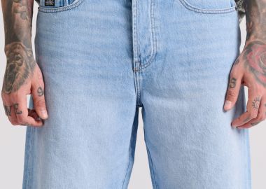 Comfort fit ανδρική τζιν βερμούδα - FUNKY BUDDHA - 