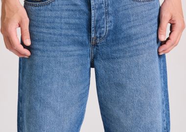 Comfort fit ανδρική τζιν βερμούδα - FUNKY BUDDHA - 