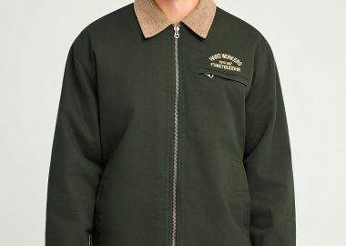 Comfort fit ανδρικό μπουφάν με γιακά - FUNKY BUDDHA - 