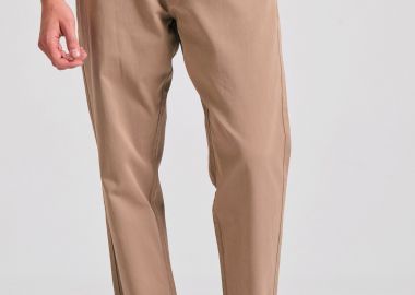 Comfort fit garment dyed chino παντελόνι - FUNKY BUDDHA - 