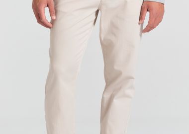 Comfort fit garment dyed chino παντελόνι - FUNKY BUDDHA - 