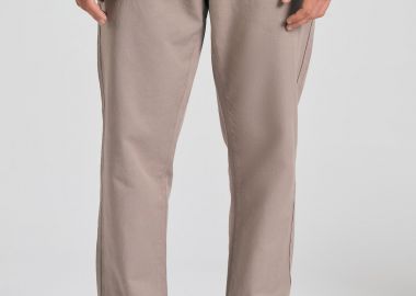 Comfort fit linen blend chino παντελόνι - FUNKY BUDDHA - 