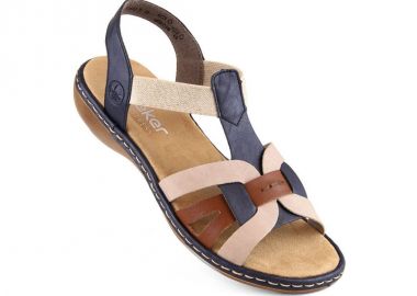 Comfortable Rieker W RKR662 multicolor sandals - Rieker - 