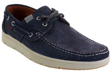 Commanchero Ανδρικά Παπούτσια Μοκασίνια 72227-227 Μπλέ Δέρμα - Commanchero Original - 