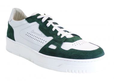 Commanchero Sneakers Ανδρικά Παπούτσια 72281-4214 Πράσινο-Λευκό Δέρμα - Commanchero Original - 