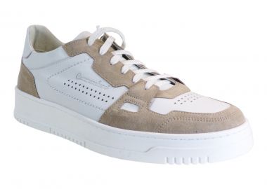 Commanchero Sneakers Ανδρικά Παπούτσια 72281-428 Μπέζ-Λευκό Δέρμα - Commanchero Original - 