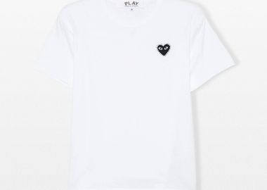COMME DES GARÇONS PLAY Ανδρικό Λευκό Classic T-Shirt - COMME DES GARÇONS PLAY - 