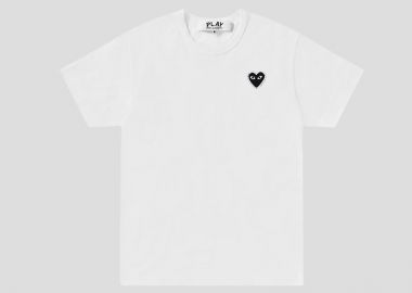 COMME DES GARÇONS PLAY Ανδρικό Λευκό Classic T-Shirt - COMME DES GARÇONS PLAY - 