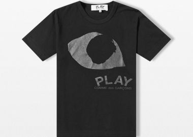 COMME DES GARÇONS PLAY Ανδρικό Μαύρο Eye T-Shirt In Black - COMME DES GARÇONS PLAY - 