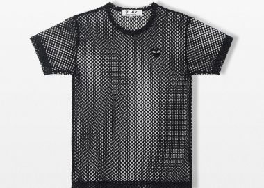 COMME DES GARÇONS PLAY Ανδρικό Μαύρο Logo Patch T-Shirt - COMME DES GARÇONS PLAY - 
